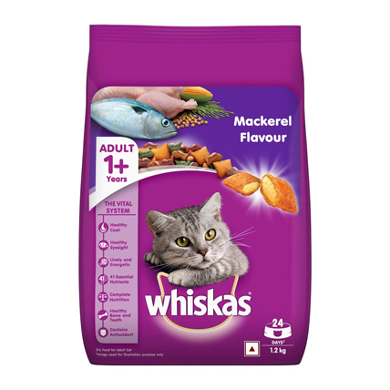 Whiskas Cat Food Mackerel Flavour Parisa Kembung